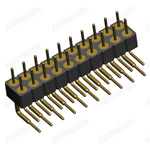 PH2.54  IC Sockets Male Dual Row 90° DIP