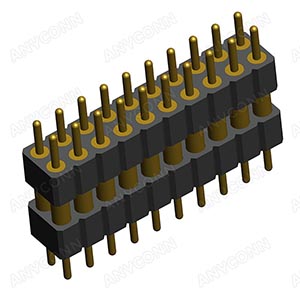 PH2.00  IC Sockets Male Dual Row 180° DIP 